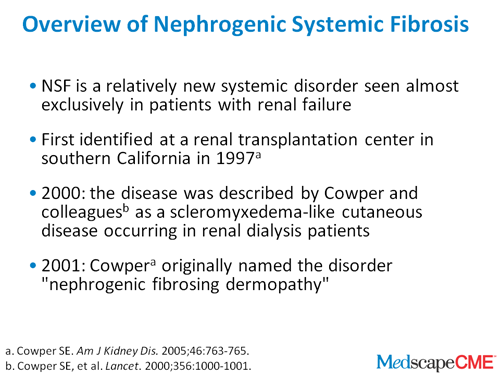 Nephrogenic Systemic Fibrosis Symptoms