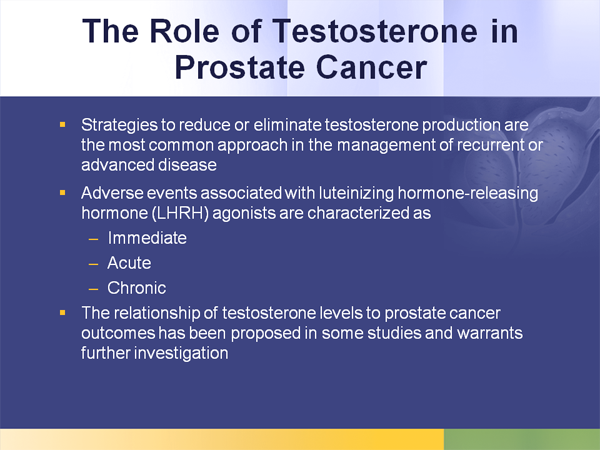 Prostate Cancer Testosterone's Role in Treatment