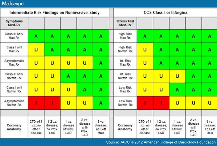 2012 Appropriate Use Criteria for Coronary Revascularization : Results ...