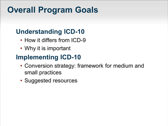 Icd-10 conversion strategy