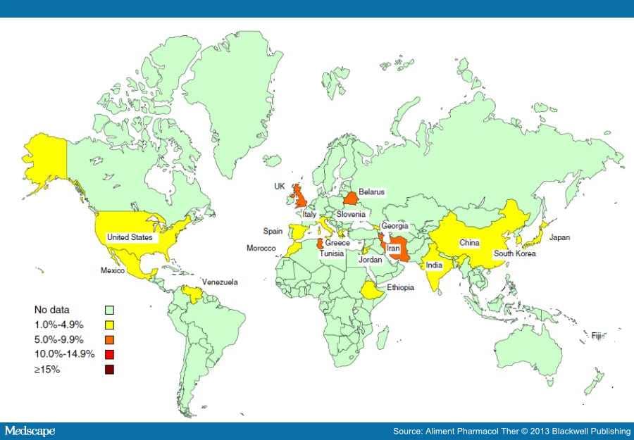 Worldwide Variation In The Frequency Of Celiac Disease