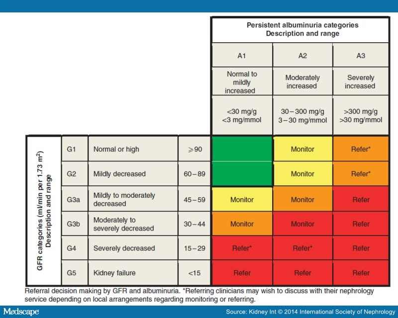 Summary Of KDIGO 2012 CKD Guideline