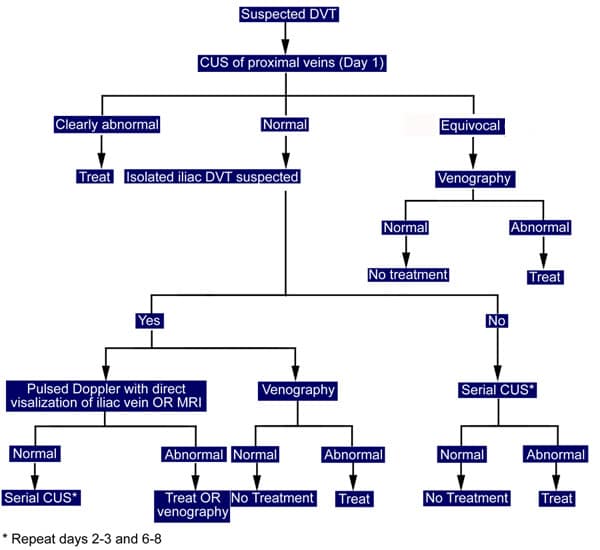 embolism vs thrombosis. Diagnosis of deep vein thrombosis during pregnanc emedicine.medscape.com