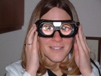Example of Frenzel goggles used for evaluation in 