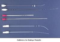 Infertility. Catheters for embryo transfer. Imag...