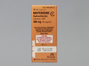 Demerol Pethidine Meperidine Dosing Indications Interactions