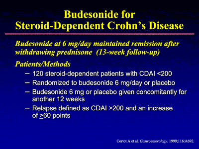 Steroid treatment crohn's disease