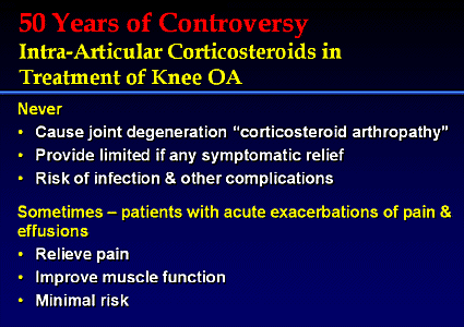 Knee steroid injection contraindications