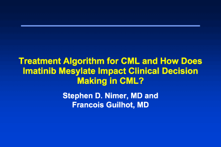 Treatment Algorithm for CML