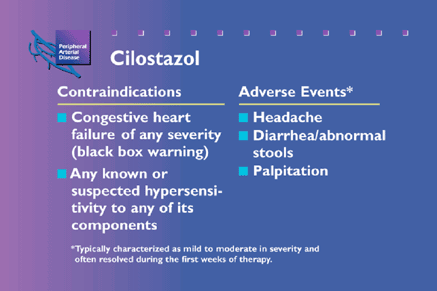 why is pletal contraindicated in heart failure