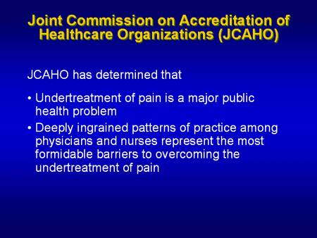 Joint Commission On Accreditation Of Healthcare Organizations; Joint ...