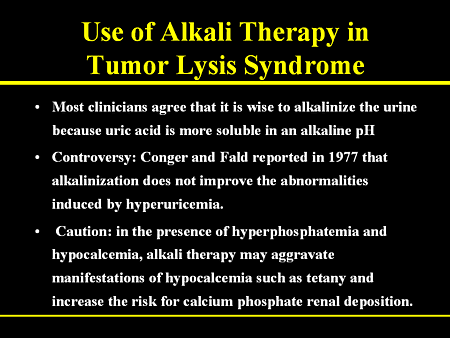 Tumor Lysis Syndrome. in Tumor Lysis Syndrome