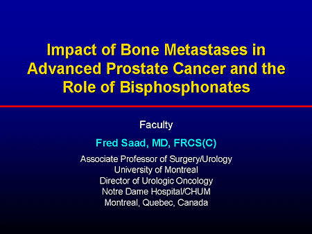 Impact of Bone Metastases in Advanced Prostate Cancer and the Role of 