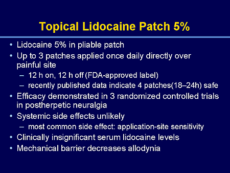 What Is Lidoderm Lidocaine Patch Used For