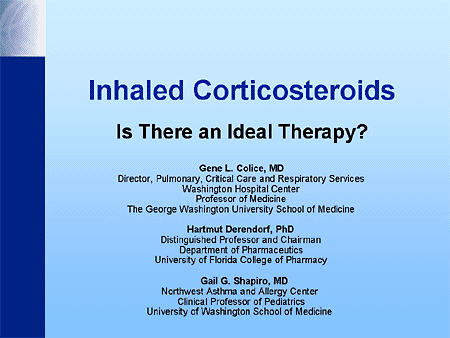 Corticosteroid inhalers for copd