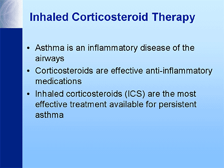 Inhaled oral corticosteroids side effects