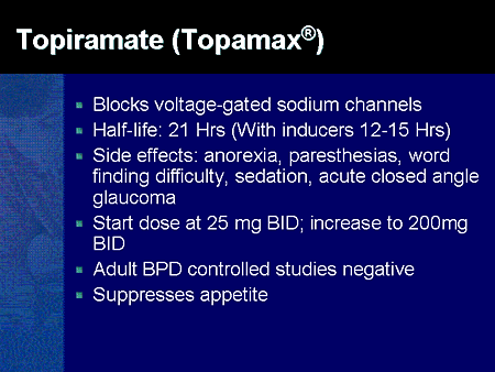 topiramate in bipolar disorder