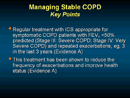 Inhaled corticosteroids in stable copd