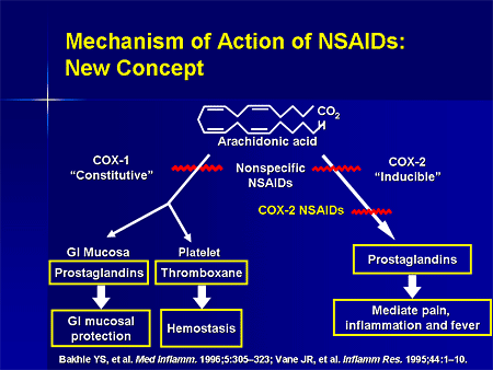 Non steroidal anti inflammatory drugs mechanism of action