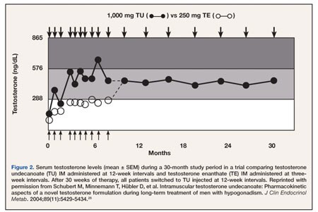 Testosterone propionate peak