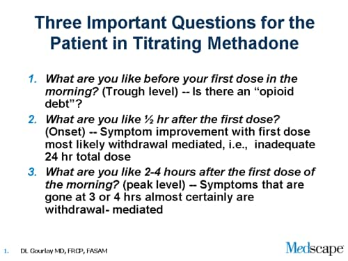 methadone. for Methadone Titration