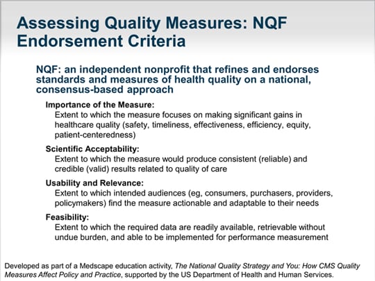 The National Quality Strategy and You: How CMS Quality Measures Affect ...