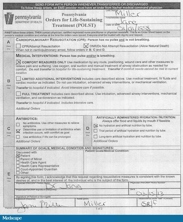 Applying end of life documents in the real world