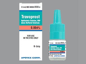 Travatan (travoprost ophthalmic) dosing, indications, interactions, adverse effects, and more