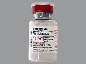 Norcuron (vecuronium) dosing, indications, interactions, adverse ...