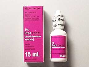 Pred Forte ophthalmic (eye) 1 % drops.