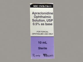 what is apraclonidine ophthalmic solution used for