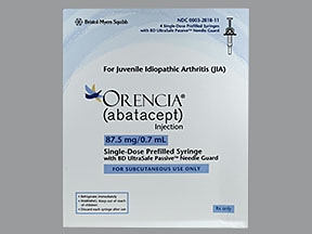 Orencia, Orencia ClickJect (abatacept) dosing, indications ...