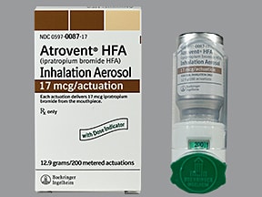 Atrovent, Atrovent HFA (ipratropium) dosing, indications, interactions ...