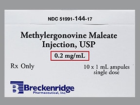 Methergine (methylergonovine) dosing, indications, interactions ...