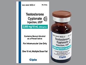 Depo-Testosterone, Aveed, Xyosted (testosterone cypionate, enanthate or ...