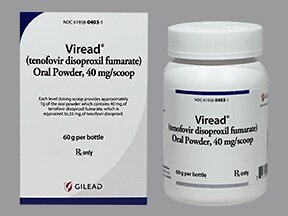 Viread (tenofovir DF) Dosing, Indications, Interactions, Adverse ...