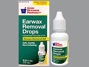 Debrox, Murine Ear Wax Removal (carbamide peroxide) dosing, indications ...