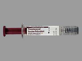 Pneumovax 23 (pneumococcal vaccine polyvalent) dosing, indications ...