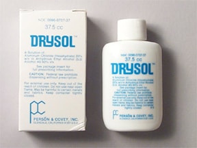 Drysol, Xerac AC (aluminum chloride topical) dosing, indicat