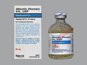 Albuminex, Kedbumin (albumin IV) dosing, indications, interactions