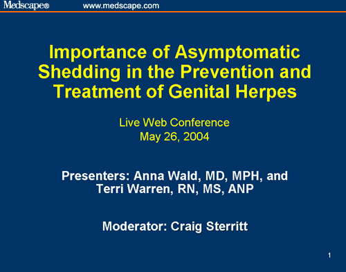 Importance of Asymptomatic Shedding in the Prevention and Treatment of ...