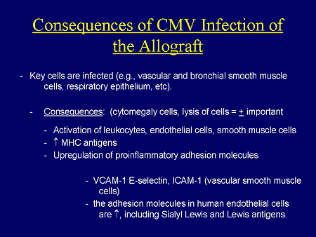 Infections À Cytomégalovirus; infections a cmv