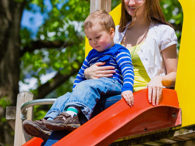 Sliding With Kids on Lap Can Raise Fracture Risk