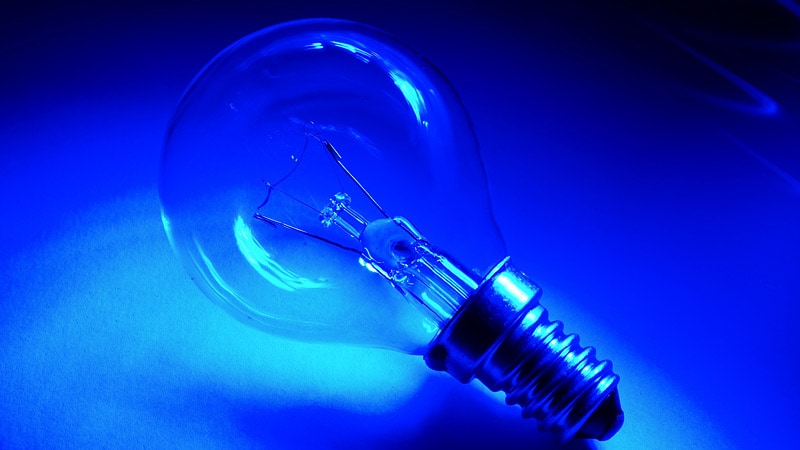 Image result for blue light bulbs for stress relief