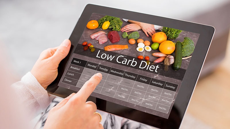 Low-carbohydrate diet reduces A1c in diabetes and prediabetes