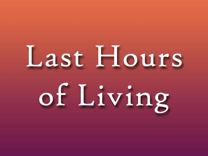 The Last Hours of Living: Practical Advice for Clinicians