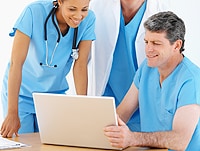 Older Nurses And Computer Charting
